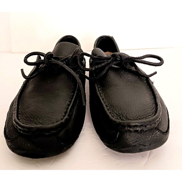 UGG Australia Marlowe Men's Moccasin Loafer Black Pebbled Leather 1005240 Sz 9 - Picture 6 of 7